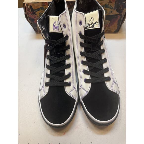 Disney Nightmare Before Christmas Shoes Mens Size 12 Jack Sally Ground Up Canvas - Picture 1 of 16